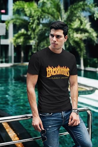 Backwoods black t-shirt thumbnail 4