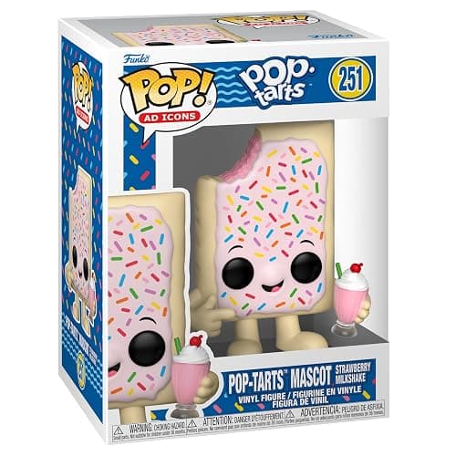 Funko Pop! AD Icons: Kelloggs - Pop-Tarts Mascot Strawberry Milkshake - Collectable Vinyl Figure - Gift Idea - Official Merchandise - Toys for Kids & Adults - Ad Icons Fans - Image 1