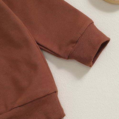 Football Baby Boy Girl Clothes Baby Football Outfit Long Sleeve Sweatshirt Football Pants Cute Fall Winter Outfits thumbnail 4