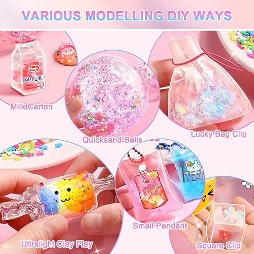 HDAKDDHG Nano Tape Bubbles Kit, Nano Tape Kit for Kids, Nano Double Sided Tape for Making Bubbles, DIY Nano Tape Set with Clay Sequins Glitter Stickers Straws Pearl Chains and Sugar Grain thumbnail 5