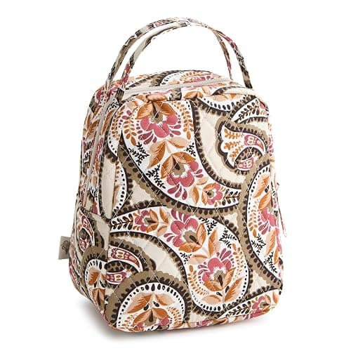 Premium Cotton Lunch Bag, Blooming Paisley, One Size thumbnail 2