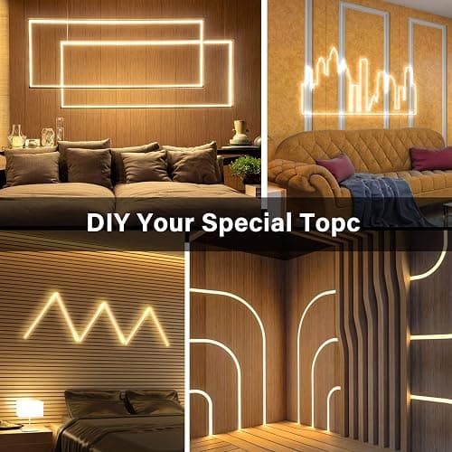 Onforu LED Strip Lights Warm White,32.8ft Dimmable 3000k Led Lights for Bedroom,Soft White Rope Light,2835 LEDs 12V Flexible Strip Tape Easter Lighting for Under Cabinet,Home,Kitchen,Bedroom,Christmas - 32.8FT - Warm White thumbnail 4