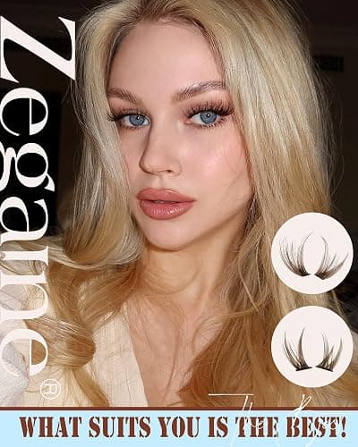 Brown Lash Clusters With Bottom Eyelash Clusters Natural Look Cluster Eyelash Extensions 300Pcs Dark Brown Wispy Lash Clusters D-Curly Individual Lashes 10-16MM by Zegaine thumbnail 2