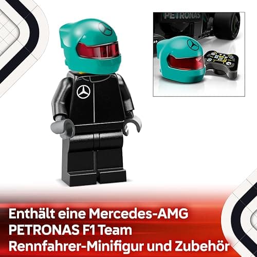 LEGO Speed Champions Mercedes-AMG F1 W15 Rennauto - Spielzeug mit Formel 1 Minifigur - Modell Auto zum Sammeln und Bauen - Geschenk für Jungen & Mädchen ab 10 Jahren oder Erwachsene Fans 77244 thumbnail 6