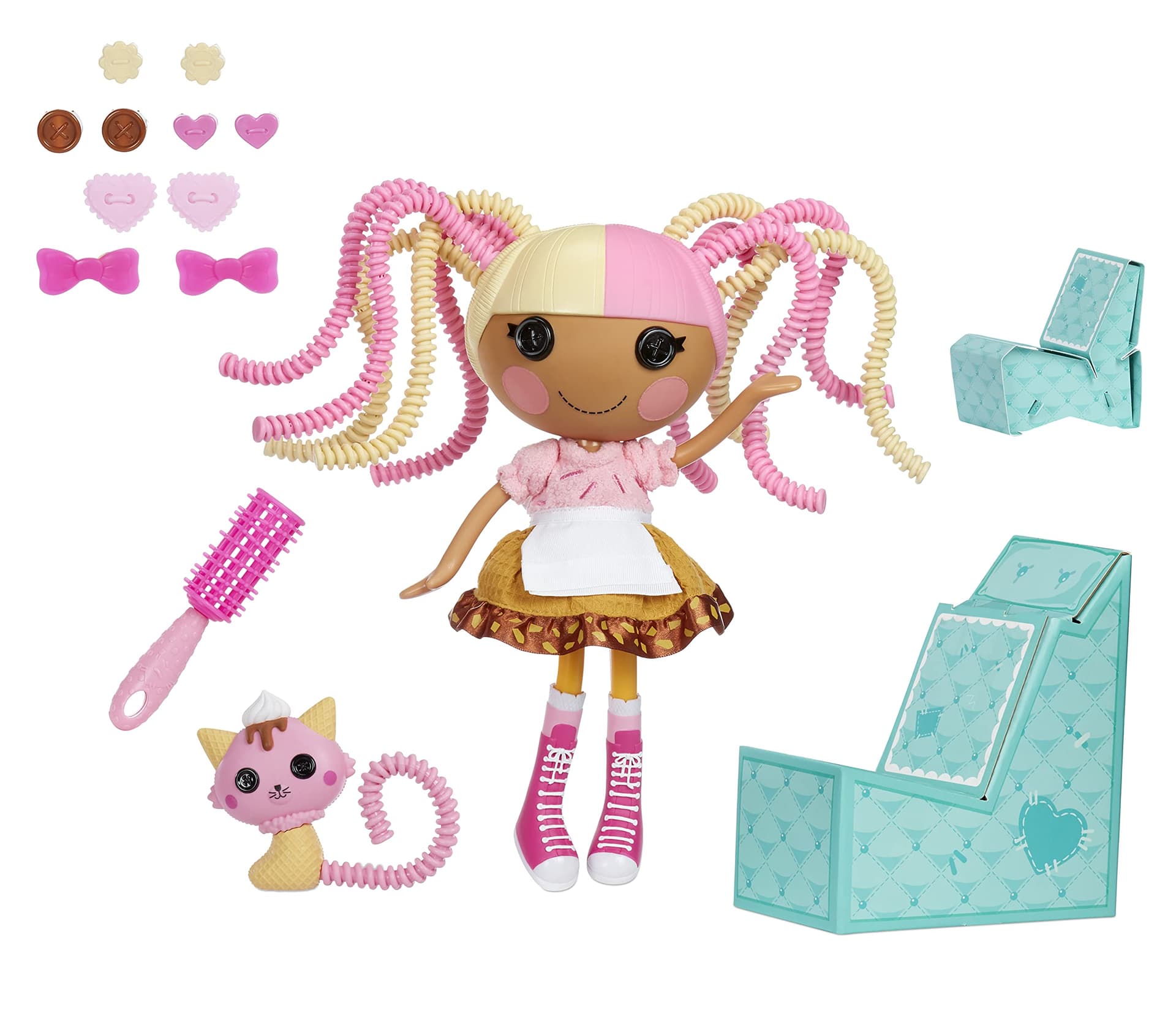 Lalaloopsy 576938EUC Silly Hair Doll-Scoops Wafflecone thumbnail 4