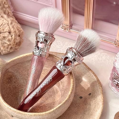 Flower Knows The Sweetie Bear Silk Satin Blush & Brush Set,Talc-Free Rose Pink Powder Blush,Highly Pigmented,Buildable&Blendable,Radiant Cheek Color for a Lively Glow,Gift-Worthy(03 Rose Chanson) thumbnail 7