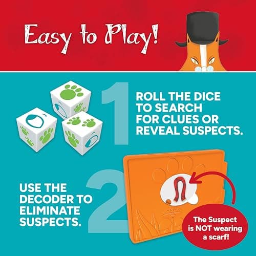 Gamewright | Outfoxed! Game | Board Game | Ages 5+ | 2-4 Players | 20 Minutes Playing Time thumbnail 4