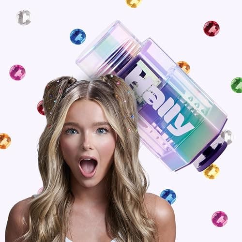 Hair Gem Pen for Girls – 240 Stick-On Hair Gems & Stamper Tool – Hair Jewels Kit for Kids, Festivals, School, Christmas, Parties, Weddings – Easy to Apply & Remove – Hair Accessories by Hally Hair thumbnail 8