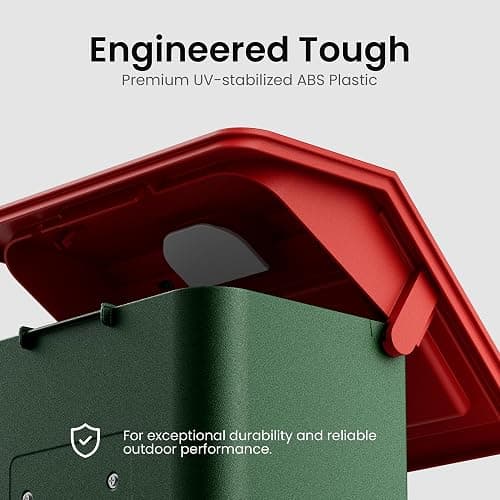 Smart Bird Feeder with Camera Solar Powered, 2K HD Video, AI Bird Species Identification, Instant Arrival Alerts, Weatherproof Design for Effortless Birdwatching, Best Gift for BirdLovers, Red thumbnail 7
