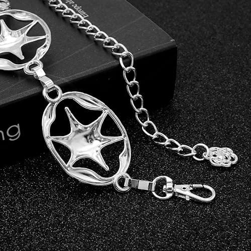 LIMHOO Women's Metal Waist Chain Belts Gold Silver Link Belt for Dresses thumbnail 6