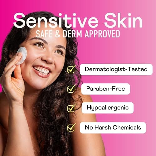 Swisspers Premium Cotton Rounds, Dual Sided Pads - 100 Pads (Pack of 3) - 100% Pure Chlorine-Free Cotton, Hypoallergenic & Dermotologist Tested - Cotton Pads for Makeup & Nail Polish Removal thumbnail 3