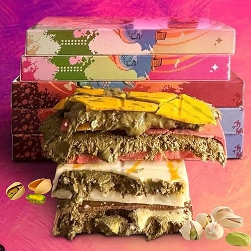 Meltz Premium Dubai Chocolate Bar 192g - Pistachio Kunafa Luxurious UEA Middle Eastern Delight - Milk Chocolate Pistachi KnaFeh - Perfect Dubai Sweets Treat Box Dairy Gift (pack of 1) thumbnail 7
