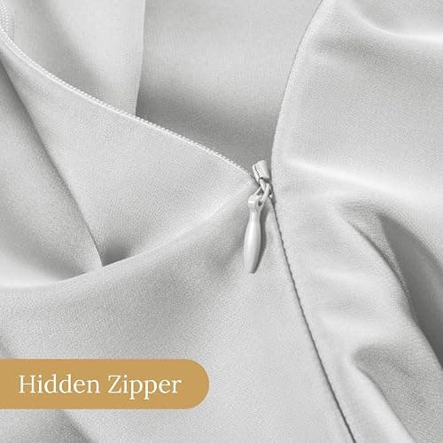 Light Grey Silk Pillow Cases thumbnail 6