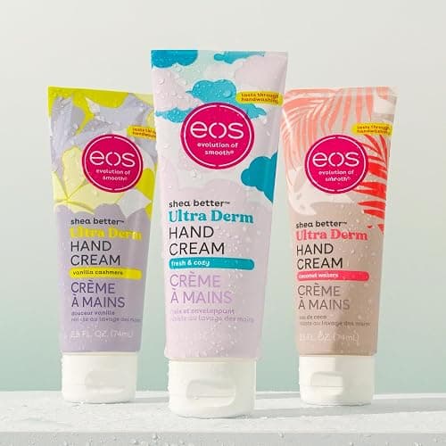 Bundle of eos Shea Better Hand Cream - Vanilla Cashmere + Fresh & Cozy + Coconut- Natural Shea Butter Hand Lotion and Skin Care, 24 Hour Hydration with Shea Butter & Oil, 2.5 oz, Packaging May Vary thumbnail 4
