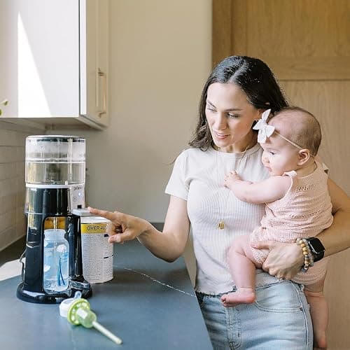 Dr. Brown's Insta-Prep Warm Water Dispenser to Instantly Prepare Baby’s Formula Bottle,Large Capacity Glass Tank with 3 Temperature Settings,Black - Black thumbnail 8
