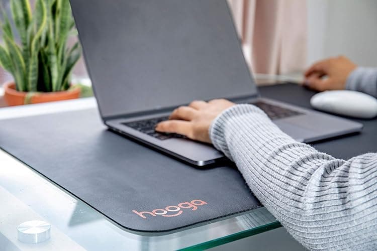 Hooga Grounding Mat for Sleep, Energy, Pain Relief, Inflammation, Balance, Wellness. Earth Connected Indoor Grounding for Home, Office, Work. 15 Foot Cord Included. Conductive Carbon thumbnail 7