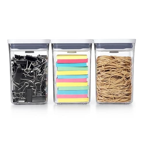OXO Good Grips 3-PC Small Square Short POP Container Set,(Pack of 2) thumbnail 9