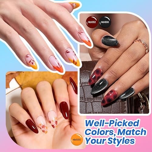 Beetles Deal Box 36 Colors Summer Gel Nail Polish Set, 44 Pcs HEMA-Free TPO-Free Soak Off UV Gel Harmony Palette Gel Polish Set with Base Coat Glossy Matte Cat Eye Top Coat Nail Tools DIY Women Gift thumbnail 4
