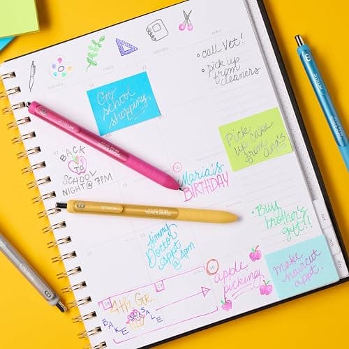 Paper Mate InkJoy Gel Pens, Metallic, Retractable, Medium Point (0.8mm), Glittery Assorted Colors, 10 Count - Arts & Crafts, Doodling, Writing, Bullet Journaling thumbnail 2