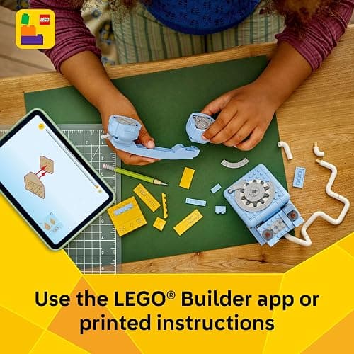 LEGO Creator 3 in 1 Retro Telephone Kids Toy - Home Decor for Bedroom or Kids Room - Building Toy and Learning Playset for Girls & Boys, Ages 8+ - Gift Idea for Birthdays or Special Occasions - 31174 thumbnail 6