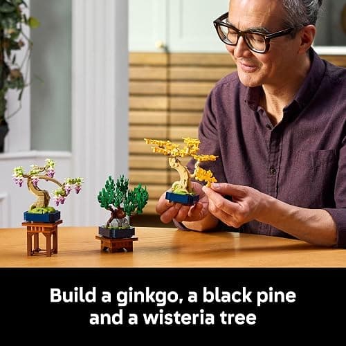 LEGO Botanicals Mini Bonsai Trees Building Set - Artificial Bonsai Tree Building Blocks for Adults, Ages 18+ - DIY Home and Office Decor for Men and Women - Gift for Christmas - 10373 thumbnail 3