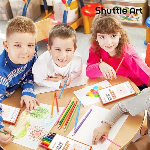 Shuttle Art 144 PCS Colored Pencils Bulk, 12 Assorted Colors, Pack of 12, Break-Resistant, Pre-sharpened Colored Pencils for Kids, Bulk Pack School Supplies for Teachers & Students thumbnail 2