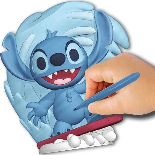 Tara Toy Disney Stitch Design A Vinyl Surfing Edition DIY Coloring Craft Set with Washable Markers Creative Toy for Ages 4+ Official Product thumbnail 5