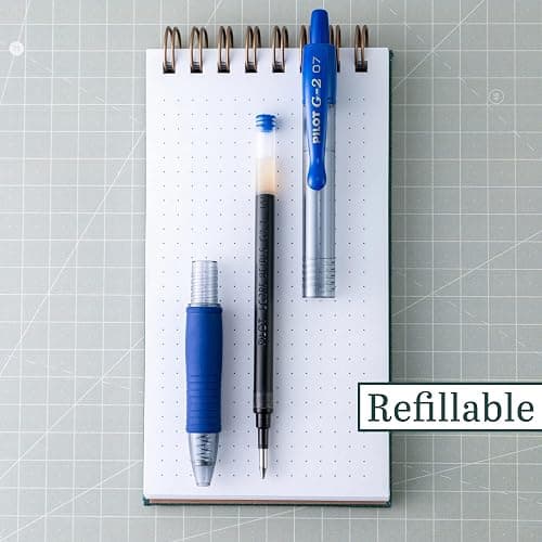 Pilot G2 Premium Gel Roller Pens, Fine Point 0.7 mm, Blue Ink Pens Fine Point, Pack of 5 - Ideal for School, Journaling, and Office Writing thumbnail 5