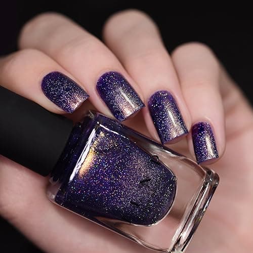 ILNP Art District - Regal Purple Holographic Nail Polish thumbnail 3