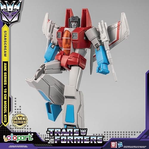 YOLOPARK Starscream Transformer Toys,AMK Series Transformers G1 Action Figures,7.48 Inch Highly Articulated Transformers Decepticon Toys for Adults Boys Girls,No Converting thumbnail 5