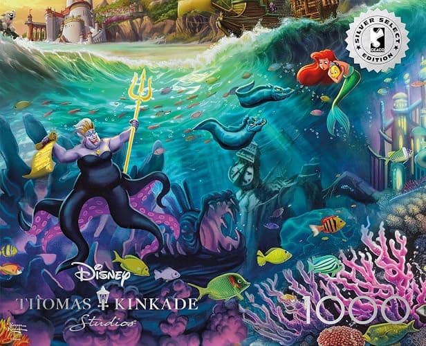 Buffalo Games - Silver Select - Thomas Kinkade - Disney Ursula - 1000 Piece Jigsaw Puzzle for Adults -Challenging Puzzle Perfect for Game Nights - Finished Size is 26.75 x 19.75 thumbnail 3