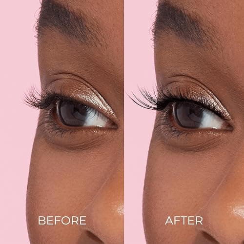 KISS imPRESS Falsies Press On Self Adhesive Eyelashes, 12mm-14mm Glam Volume Press On Lashes, Black, No Glue Needed, Invisible Band, 20 Lash Clusters & Non-Stick Applicator - Spiky thumbnail 4