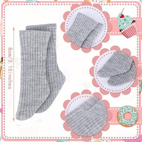 Sotiff 6 Pairs Mini Doll Socks Doll Clothes Accessories for Female Plaything Figure Accessories thumbnail 3