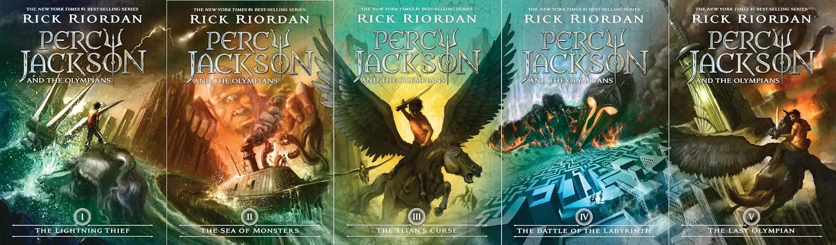 Percy Jackson and the Olympians 5 Book Paperback Boxed Set (w/poster) - Product Bundle thumbnail 3