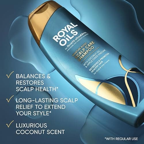 Head & Shoulders Royal Oils Anti-Dandruff Shampoo and Conditioner Twin Pack, 1% Pyrithione Zinc, Curly Hair, Coily Hair, Scalp Relief, Moisture Renewal, 31.4 fl oz Each thumbnail 2