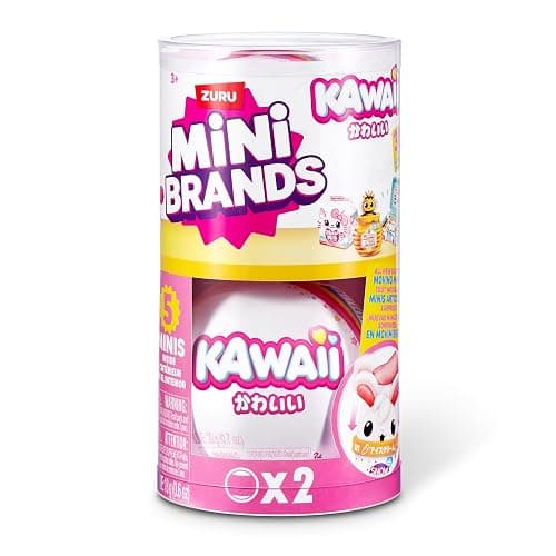 Mini Brands Kawaii Capsule by ZURU, Surprise Kawaii collectable minis, Blind Packaging, Japanese Themed collectables (2 Pack) thumbnail 3