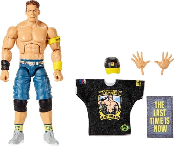 Mattel WWE Elite Collection Top Picks Action Figures & Accessories Set, 6-inch Collectible John Cena with Swappable Hands & Ring Gearโ - Image 1