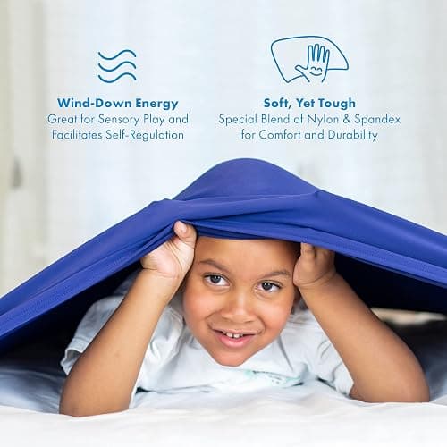 Harkla Compression Sheet for Kids - Full Compression Sheets for All Night Comfort - Breathable and Stretchy, Great for a Calming Sleep Experience - Sensory Bedsheets for Kids - Makes Great Gifts thumbnail 9