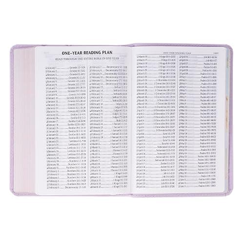 KJV Holy Bible, Compact Large Print Vegan Leather Red Letter Edition - Ribbon Marker, King James Version, Purple (KJV Compact LP Editions) thumbnail 8