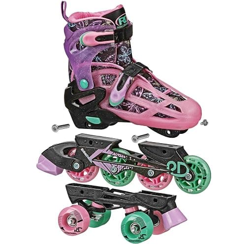 Roller Derby Falcon 2-in-1 Combo Quad and Inline Skates for Kids, Adjustable Sizing thumbnail 4