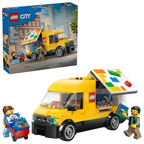 LEGO City: The Van Building Toy for Kids - Pretend Play Set for Boys & Girls, Ages 6+ - Delivery Van Toy W/2 Minifigures & 4 Mini Box Elements - Gift Idea for Birthdays - 60500 - Image 1