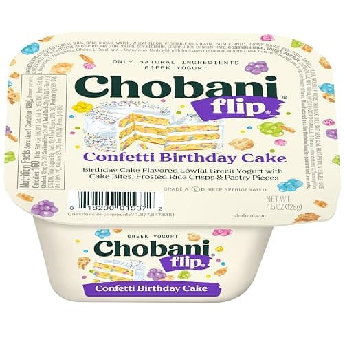 Chobani® Flip® Lowfat Greek Yogurt Confetti Birthday Cake 4.5oz thumbnail 2