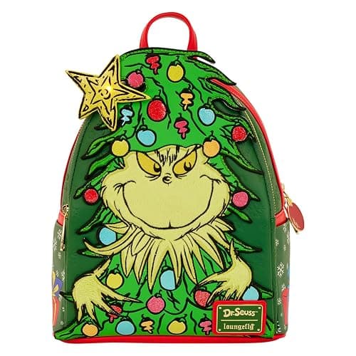 Loungefly Dr. Seuss Grinch Holiday Mini Backpack thumbnail 2