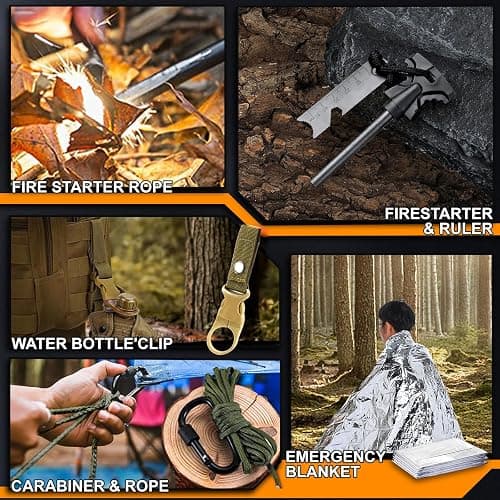 Gifts for Men Dad Him Birthday Christmas Fathers Day, Cool Gadget/Survival Gear and Equipment, Unique Camping Hunting Hiking Outdoor Gear, Gift Idea for Valentines Day Boyfriend Boys Stocking Stuffer thumbnail 6