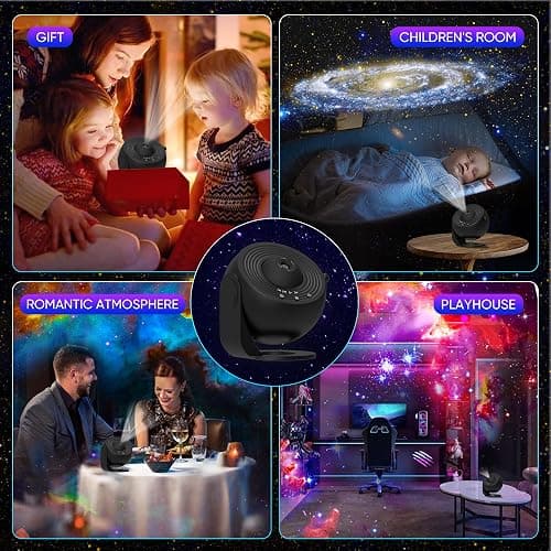 Xeefeel Galaxy Projector for Bedroom,13 in 1 Star Projector with Timer and 3 Button Control 360° Rotating Planetarium Ceiling Night Light Projector for Kids,Adult,Gifts,Ceiling,Bedroom Room Decor thumbnail 3