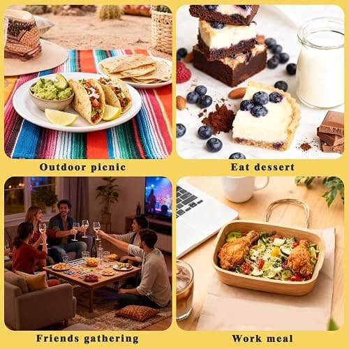 2 Sets Reusable Utensil Set with Case, Portable Camping Fork Knife Spoon Set, Utensils for Party, Travel, Work, Picnic, Daily Use (Yellow, Pink) thumbnail 7
