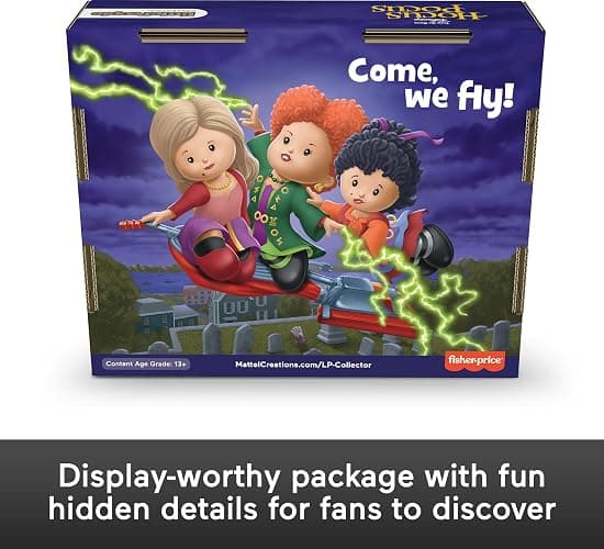 Little People Collector Disney Hocus Pocus Movie Special Edition Set for Adults & Fans, 3 Figures in a Display Package thumbnail 6