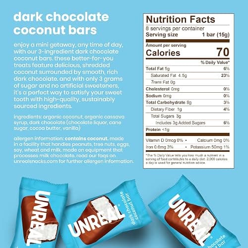 Unreal Choc Drk Ccnt Bar Bag 4.2 OZ thumbnail 3