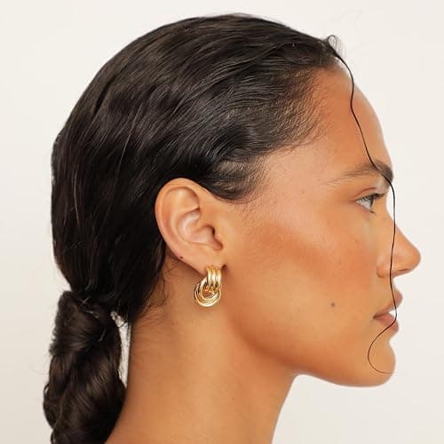 Baby Knot Earrings – Modern Twisted Knot Design – Bold Everyday Jewelry by Heaven Mayhem thumbnail 2