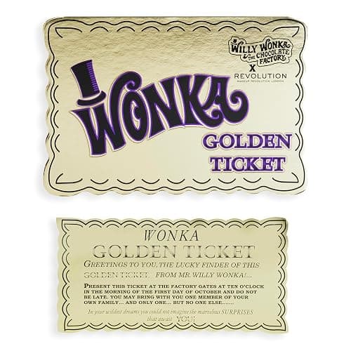 Makeup Revolution X Willy Wonka, Golden Ticket Palette, 15 Eyeshadow Shades Included, Matte & Shimmer Finishes, 15 x 0.04oz thumbnail 4